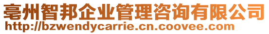 亳州智邦企業(yè)管理咨詢有限公司