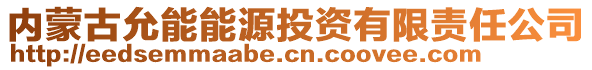 內(nèi)蒙古允能能源投資有限責任公司