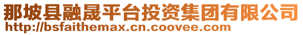 那坡縣融晟平臺投資集團有限公司