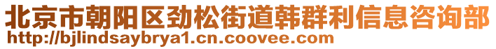 北京市朝陽區(qū)勁松街道韓群利信息咨詢部