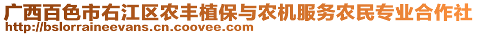 广西百色市右江区农丰植保与农机服务农民专业合作社