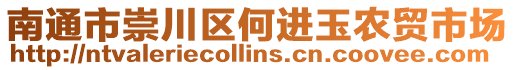 南通市崇川區(qū)何進玉農(nóng)貿(mào)市場