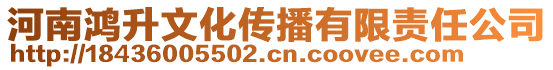 河南鴻升文化傳播有限責(zé)任公司