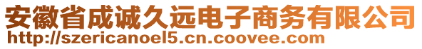 安徽省成诚久远电子商务有限公司