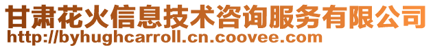 甘肃花火信息技术咨询服务有限公司