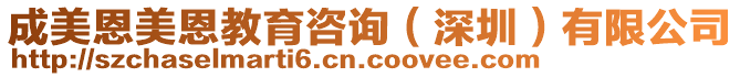 成美恩美恩教育咨詢（深圳）有限公司