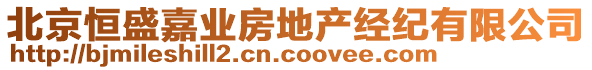 北京恒盛嘉業(yè)房地產(chǎn)經(jīng)紀(jì)有限公司