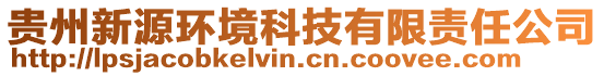 貴州新源環(huán)境科技有限責(zé)任公司