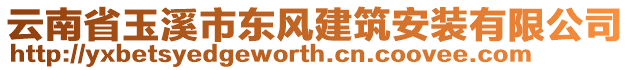 云南省玉溪市東風(fēng)建筑安裝有限公司