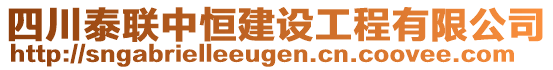 四川泰联中恒建设工程有限公司