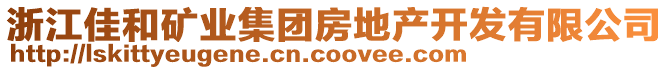 浙江佳和礦業(yè)集團(tuán)房地產(chǎn)開發(fā)有限公司