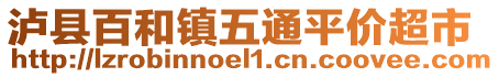 瀘縣百和鎮(zhèn)五通平價(jià)超市