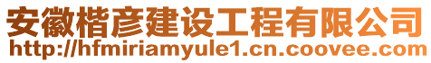 安徽楷彦建设工程有限公司