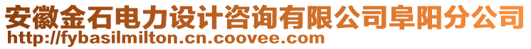 安徽金石電力設(shè)計(jì)咨詢有限公司阜陽(yáng)分公司