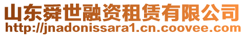 山東舜世融資租賃有限公司