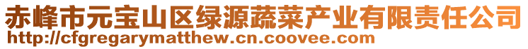 赤峰市元宝山区绿源蔬菜产业有限责任公司