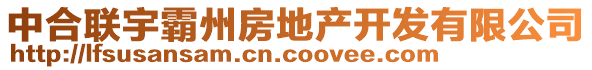 中合聯(lián)宇霸州房地產(chǎn)開(kāi)發(fā)有限公司