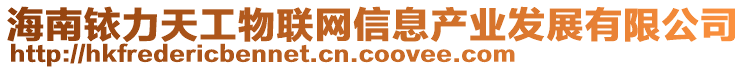 海南銥力天工物聯(lián)網(wǎng)信息產(chǎn)業(yè)發(fā)展有限公司