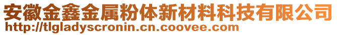 安徽金鑫金屬粉體新材料科技有限公司