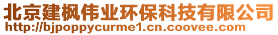 北京建枫伟业环保科技有限公司