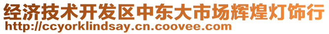 經(jīng)濟技術開發(fā)區(qū)中東大市場輝煌燈飾行