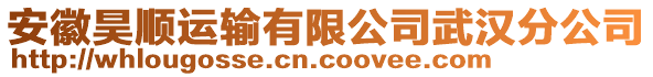 安徽昊順運(yùn)輸有限公司武漢分公司