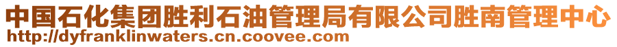 中国石化集团胜利石油管理局有限公司胜南管理中心