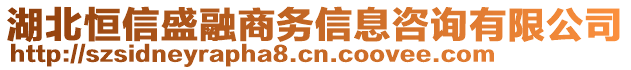 湖北恒信盛融商務(wù)信息咨詢有限公司