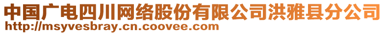 中國廣電四川網絡股份有限公司洪雅縣分公司