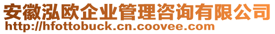 安徽泓歐企業(yè)管理咨詢(xún)有限公司