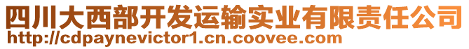 四川大西部开发运输实业有限责任公司
