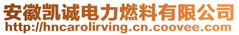 安徽凱誠電力燃料有限公司