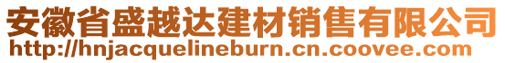 安徽省盛越達建材銷售有限公司