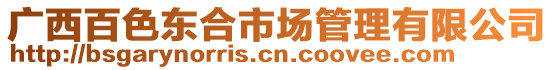 广西百色东合市场管理有限公司