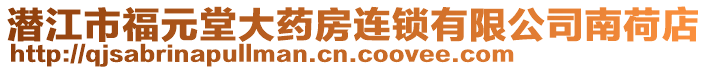 潜江市福元堂大药房连锁有限公司南荷店