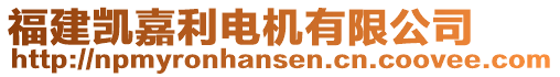 福建凱嘉利電機(jī)有限公司