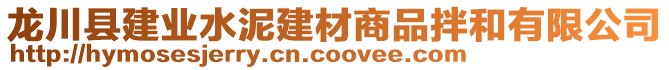 龍川縣建業(yè)水泥建材商品拌和有限公司