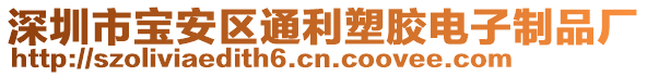 深圳市寶安區(qū)通利塑膠電子制品廠