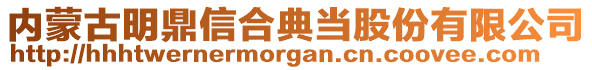 內(nèi)蒙古明鼎信合典當(dāng)股份有限公司