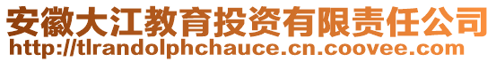 安徽大江教育投資有限責(zé)任公司