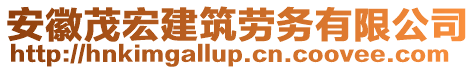 安徽茂宏建筑勞務有限公司