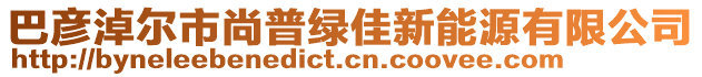 巴彥淖爾市尚普綠佳新能源有限公司