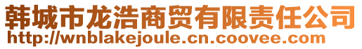 韓城市龍浩商貿(mào)有限責(zé)任公司