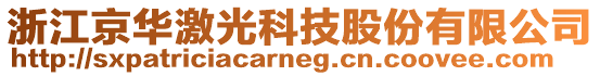 浙江京华激光科技股份有限公司