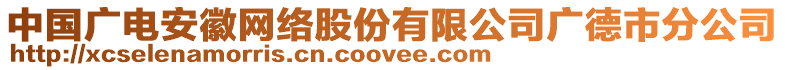 中國(guó)廣電安徽網(wǎng)絡(luò)股份有限公司廣德市分公司