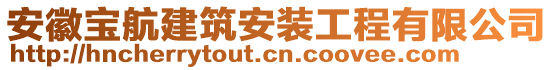 安徽寶航建筑安裝工程有限公司