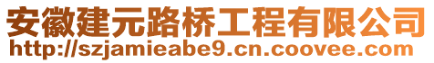 安徽建元路橋工程有限公司