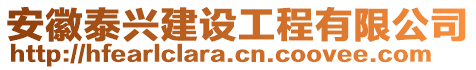 安徽泰興建設(shè)工程有限公司