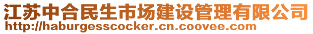 江蘇中合民生市場建設(shè)管理有限公司