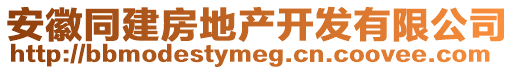 安徽同建房地產(chǎn)開發(fā)有限公司